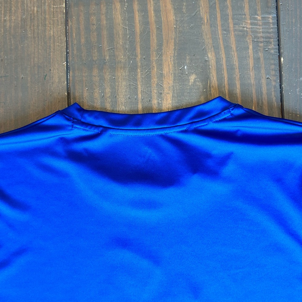 adidas Climalite Boy T-Shirt XL 18 Blue Graphic Print Logo Sports Outdoor School - Picture 11 of 15